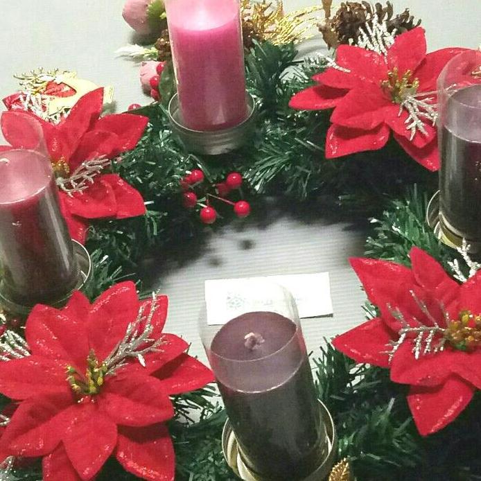 Handmade Christmas Wreath 2 in 1 Lingkaran Adven + Lingkaran Dekor