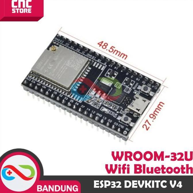 Promo Esp32 Esp-32 Devkitc V4 Wroom-32U Wifi Bluetooth Development Board