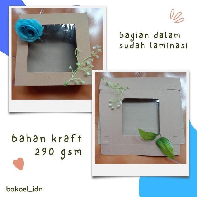 Kardus Kotak Box Kraft Mika Laminasi Jendela Pizza Brownies Pie Buah