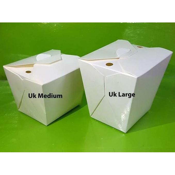 paper rice box ukuran M isi 25 / kotak nasi kertas