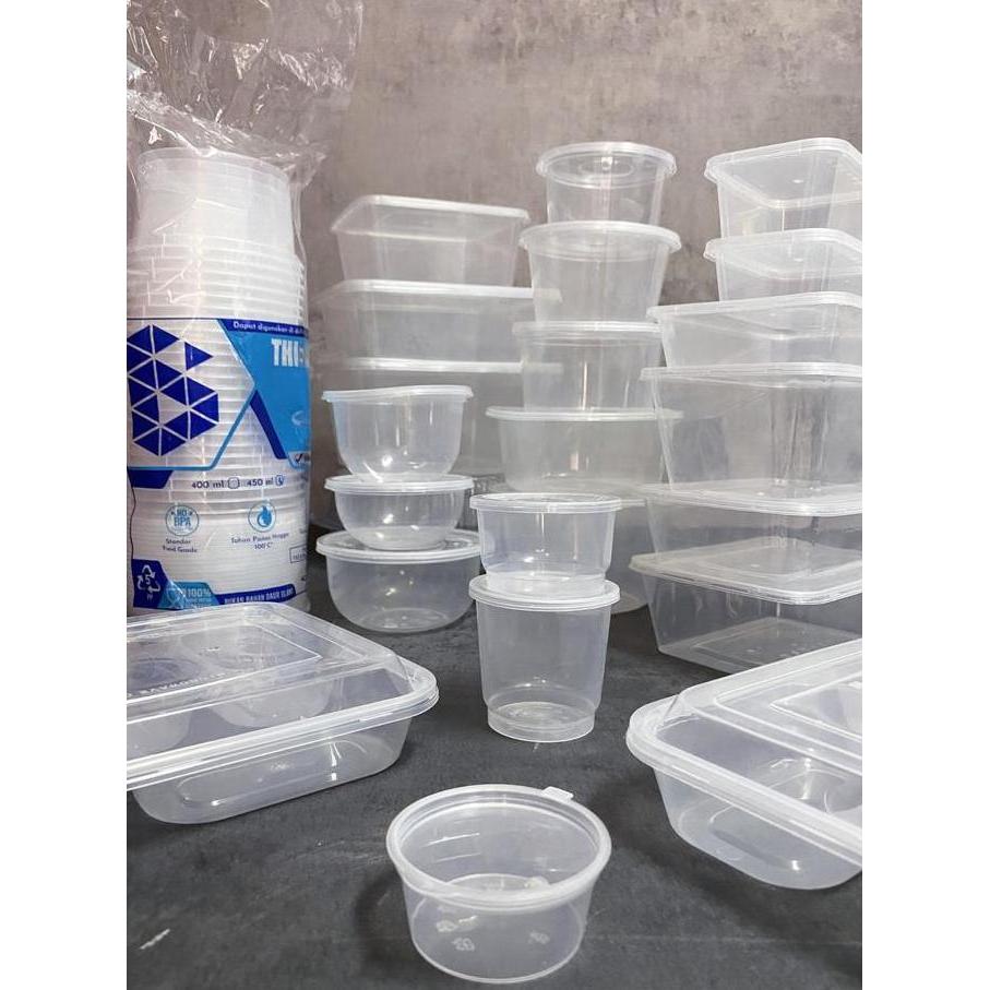 Thinwall 450ml Berlian / Mangkok Plastik Bulat 450ml / Thinwall 450 ml