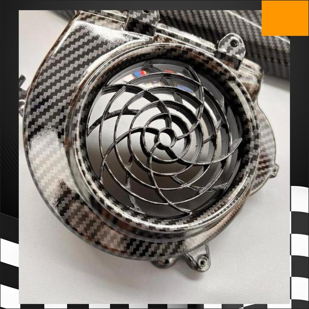 Cover Kipas Beat Carbu Carbon Plus Tameng Knalpot Beat Carbu Tutup Kipas Beat Lama Karbu Karbon Tame