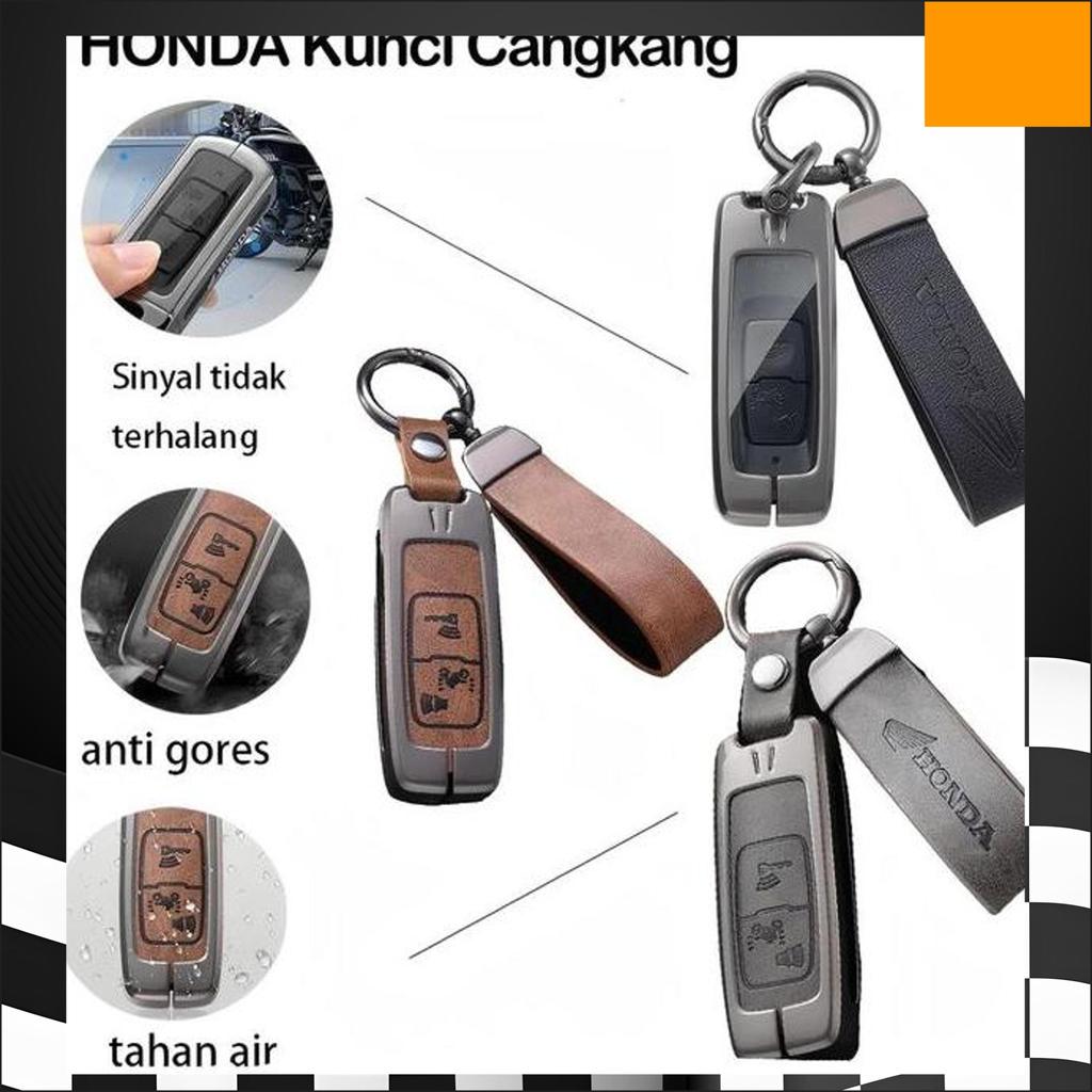 Cover Case Kunci Logam Kulit Motor /Untuk Honda Stylo 160 Pcx 160 Adv 160/Casing Cover Kunci Remot K