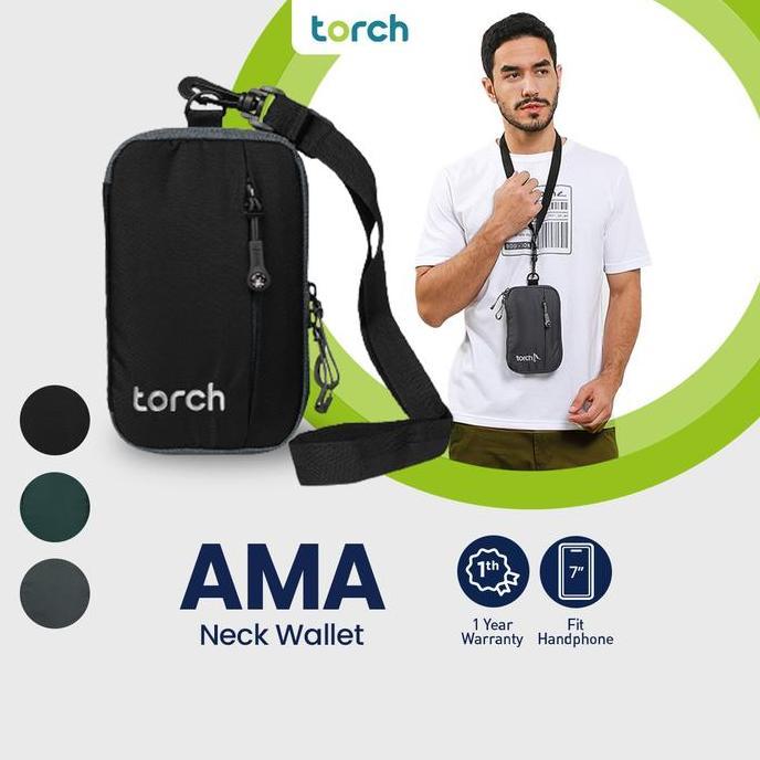 Vaharasalim - Torch Dompet Gantung Leher Kartu - Hanging Wallet Card Holder HP - Dompet Gantung Lehe