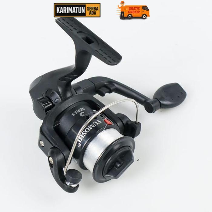 Premium Yumoshi Gulungan Ril Pancing Fishing Reel 3 And1 Ball Bearing 5.2:1