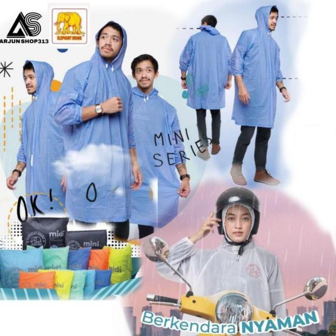 Jas Hujan Ponco Ceria Hiu 202/Jas Hujan Elmondo Ponco Poncho Lengan