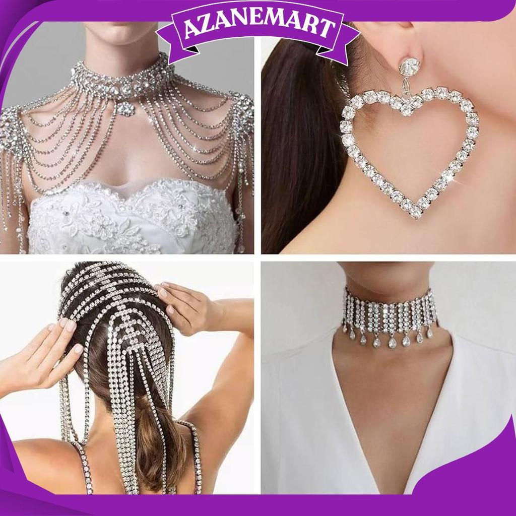 Drill Chain Diamond 1 Yard 91Cm / Diamond Chain String Per Yard / Diamond String Diamond Cangkang Ma