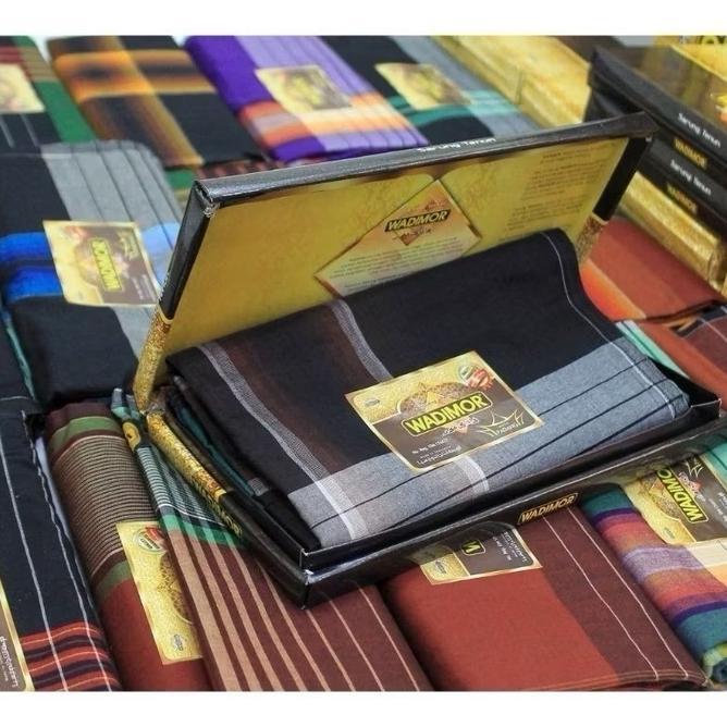 Wadimor Sarung Tenun Wadimor Kombinasi Termurah Dan Terlaris 2025 Lebaran Tebal Kotak Putih Lembut M