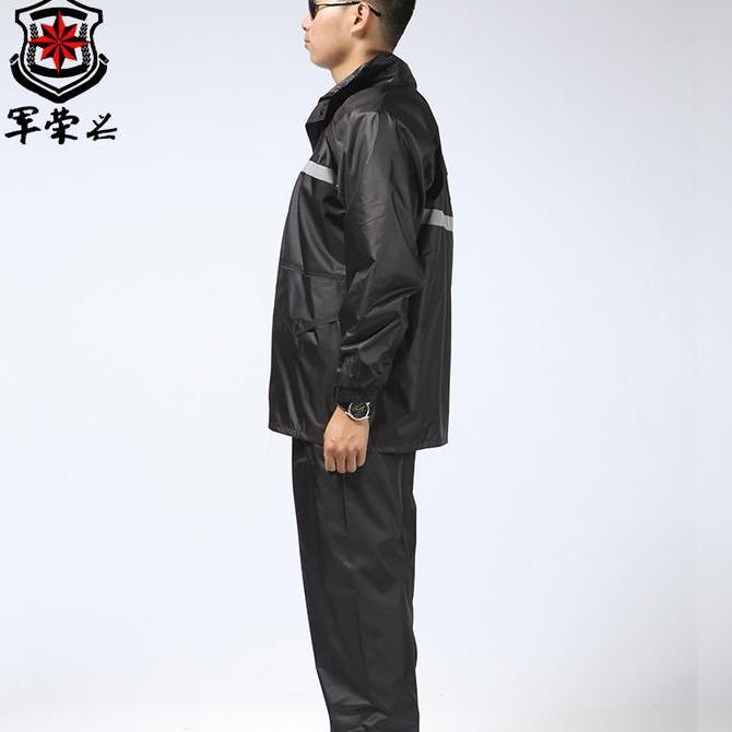 Jas Hujan Mantel Dewasa Setelan Celana Tebal Pria Wanita Rhodey Ori