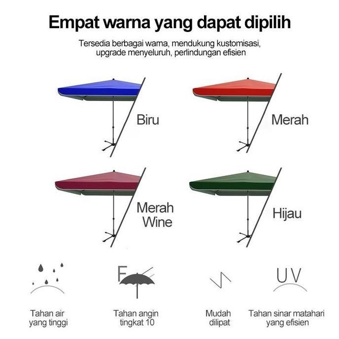 Bit cheaper - Payung teduh ukuran besar / payung outdoor anti UV untuk berjualan / payung komersial 