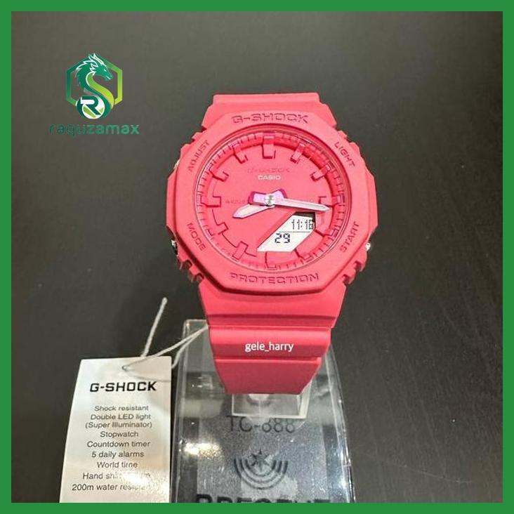 (ORIGINAL) CASIO GSHOCK MINI SMALL SIZE GMA P2100-4ADR / GMAP2100-4 JAM TANGAN PRIA WANITA KANTOR CA
