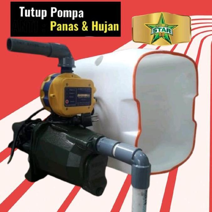 Tutup Mesin Pompa Air Semi Jet Shimizu 250 Watt 300 400 Bit Jetpump Semijet Jet250Bit Jet300Bit Jet4