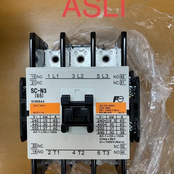 Promo Contactor Kontaktor FUJI SC-N3 sc n3 sc 3n Coil AC 110,220,380 VAC Fuji Electric sc3n sc-3n sc