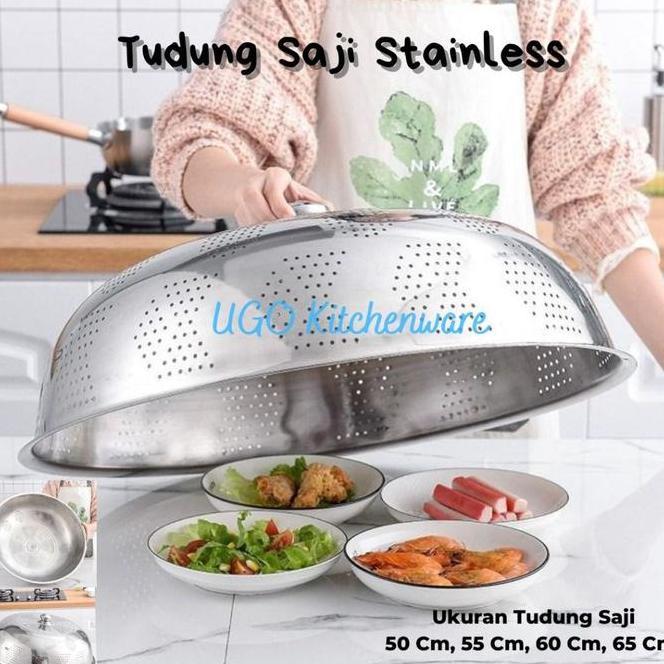 Berindo Tudung Saji Stainless Tudung Saji Tebal Jumbo Tutup Makanan Stainless Steel Tutup Food Cover
