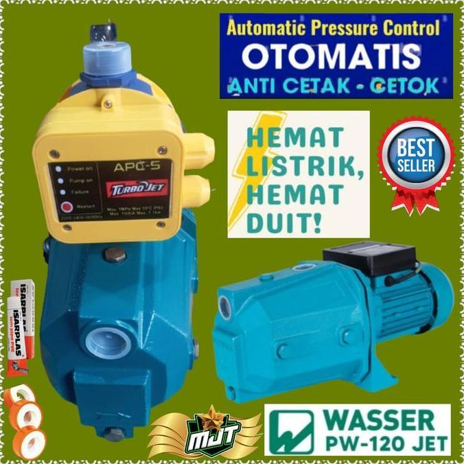 Pompa Air Semi Jet Wasser Pw 120 100 W Dabinter 102 Sanei Shimizu Ps Asli