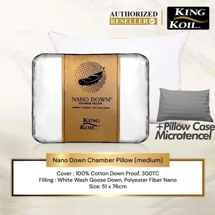 Bantal bulu angsa Kingkoil Nano Down Chamber - King Koil NanoDown Chamber Goosedown Feel Pillow