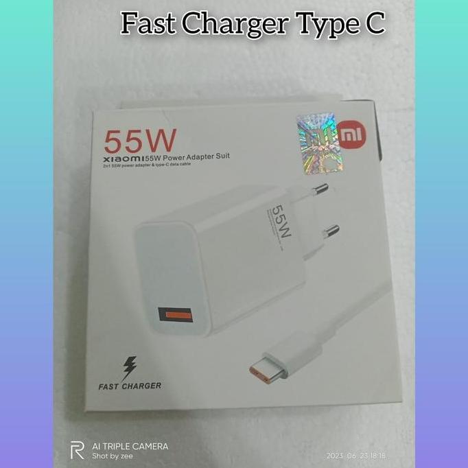 TERMURAH - Travel Charger Xiaomi 55W TypeC Fast Charger Xiaomi 55W Type C