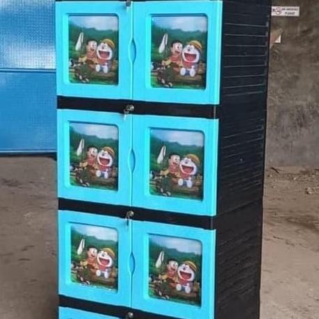 Lemari Plastik Doraemon 3 susun