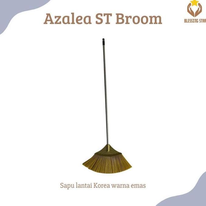 Azalea 10016 SAPU NILON KIPAS emas Gagang Lantai