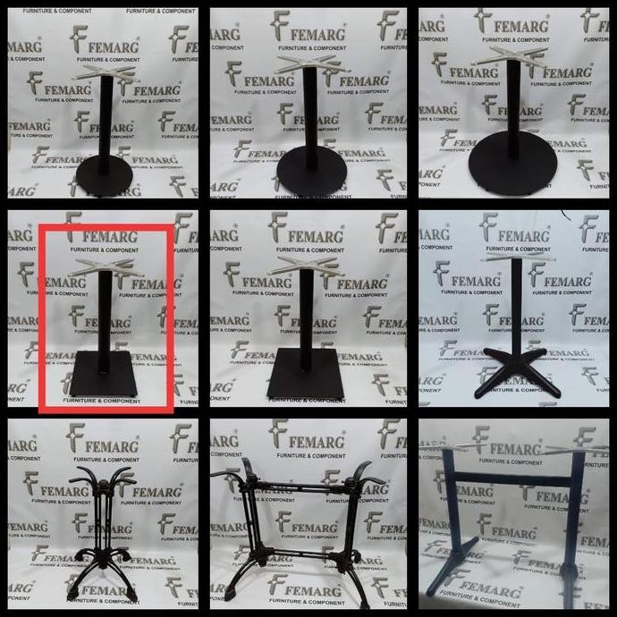 NEW - KAKI MEJA CAFE RESTORAN FOODCOURT KOPITIAM MINIMALIST PLAT BESI43X43