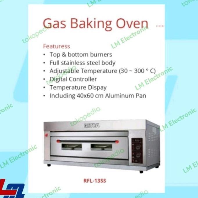 GETRA Gas Oven Baking RFL13SS / RFL-13SS / RFL 13SS