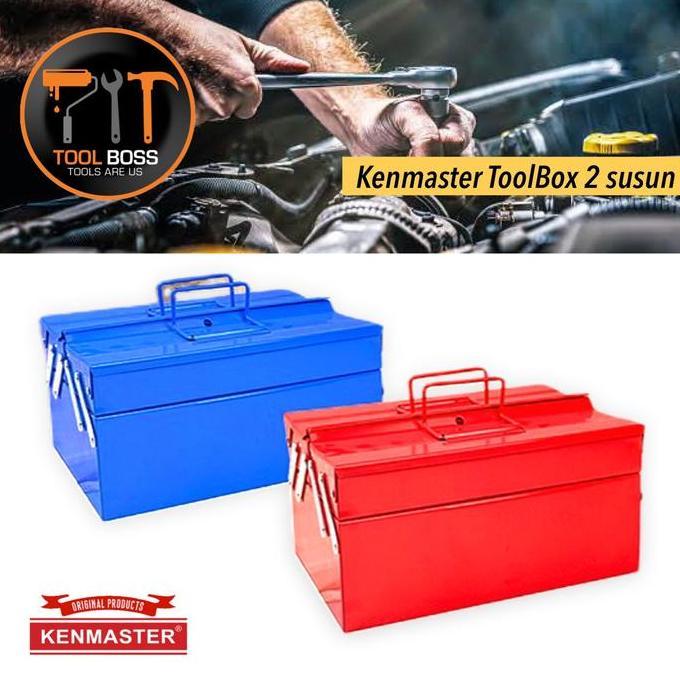 KENMASTER TOOLS BOX BESI 2 SUSUN