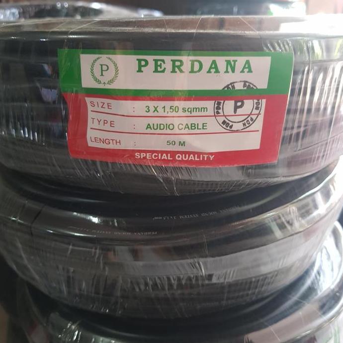 Promo Kabel NYYHY 3X1.5 50mtr Serabut Kabel Audio 3X1.5mm 50m Perdana Diskon