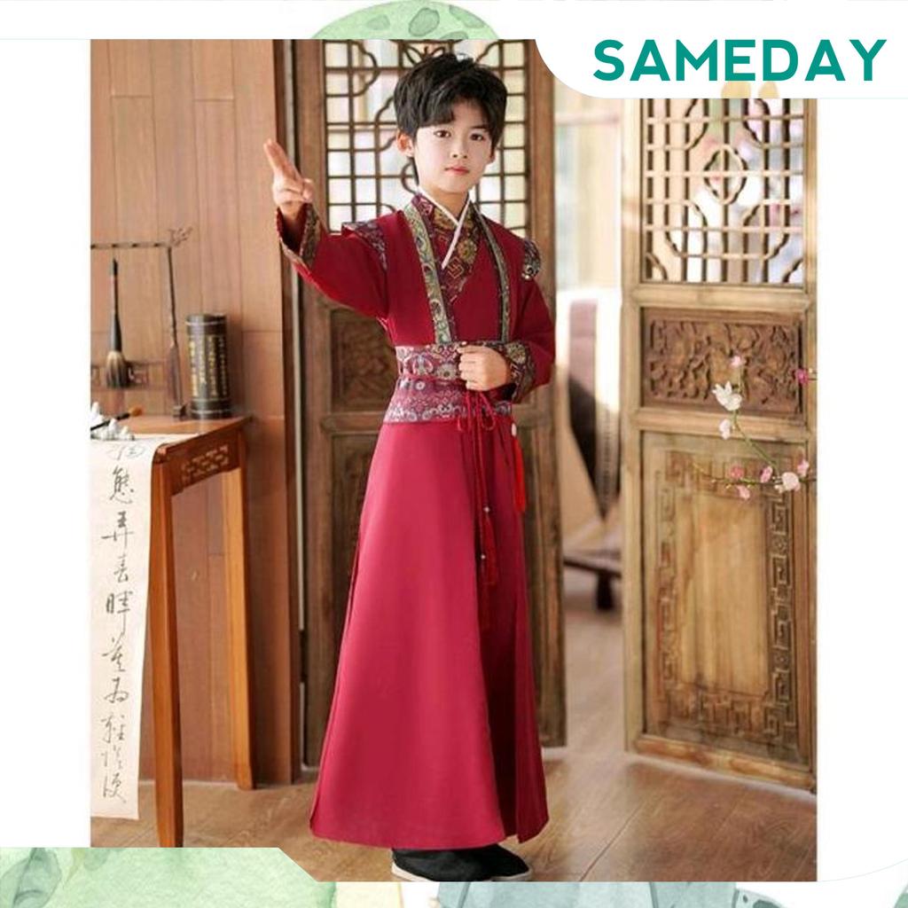 KostumImlek Anak Hanfu Laki Laki Dinasti Tang Anak BajuHanfu Laki LakiCinaChina Gosend