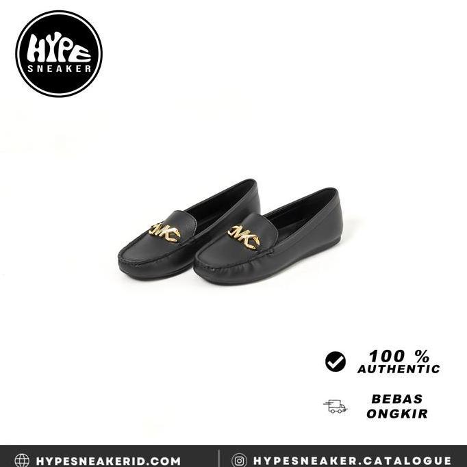 Sepatu MICHAEL KORS MK LACE BLACK FLAT SHOES 100% ORIGINAL