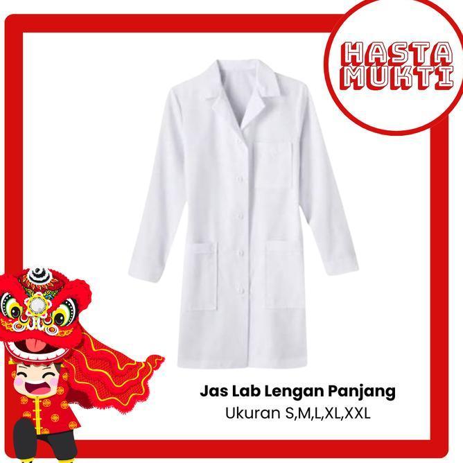 Jas Lab Lengan Panjang / Baju Lab Lengan Panjang