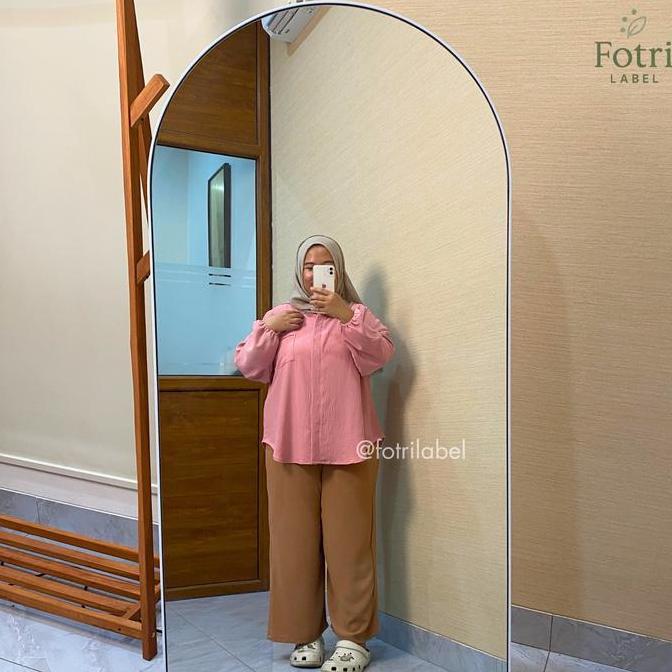 DS15 - [BIG SIZE / JUMBO] Blouse Kemeja Wanita Dewasa LD 130 cm / Blus Baju Cewek Perempuan Muslim H