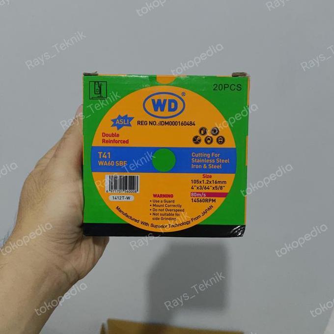 Batu Gerinda Potong WD 4 inch isi 20pcs Batu Resibon Potong WD 4" 20bh