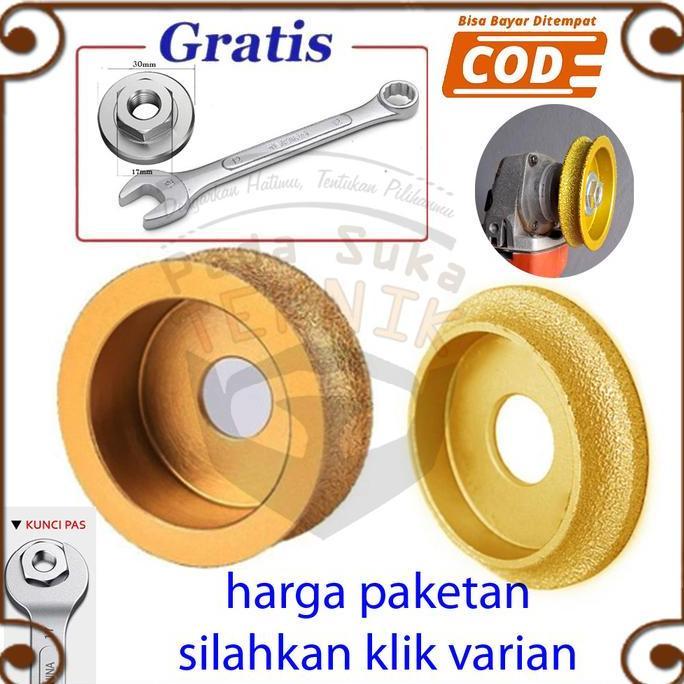 mata gerinda bevel pinggul bullnose pisau cetakan granit + Nut Mur Kunci Drat