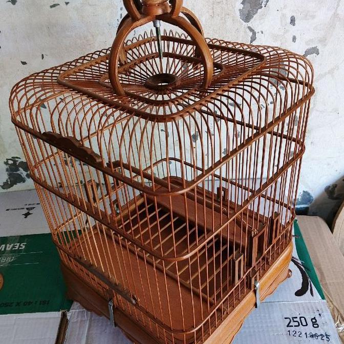 Sangkar burung cungkok oval burung kecil harian