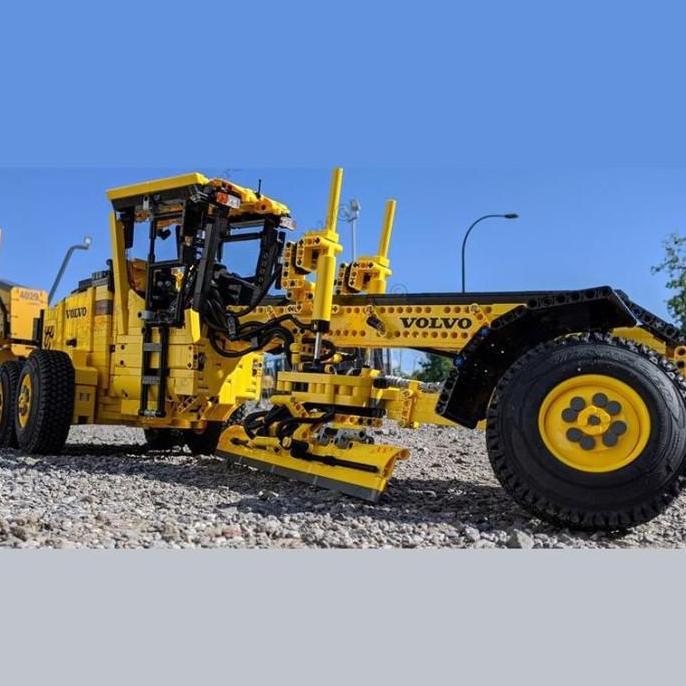 HighTech Rc Moc Building Blocks Motor Grader Model Diy Assembly Tech