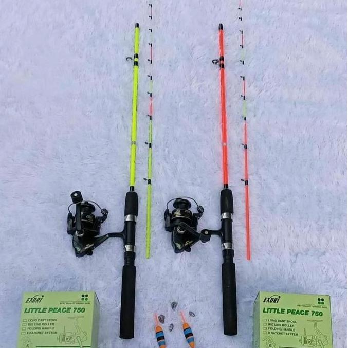 satuset pancing udang reel exori F power handle