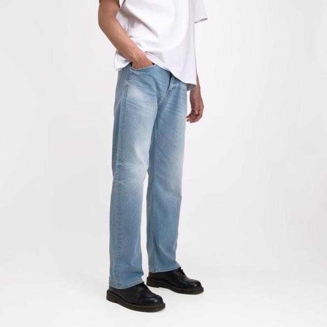 Rockmaker Celana Denim Regular Loose Mineral Blue Jeans Nyaman