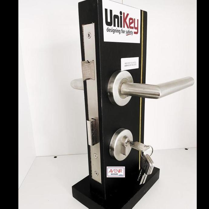 UNIKEY HANDLE ON ROSE HRE 219.51 SS KUNCI PINTU SET STAINLESS