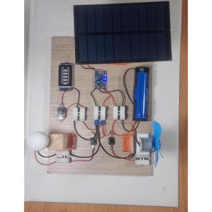 KIT EDUKASI PEMBANGKIT LISTRIK TENAGA MATAHARI SOLAR CELL PANEL SURYA, PLTS GENERATOR MINI KIPAS TEN