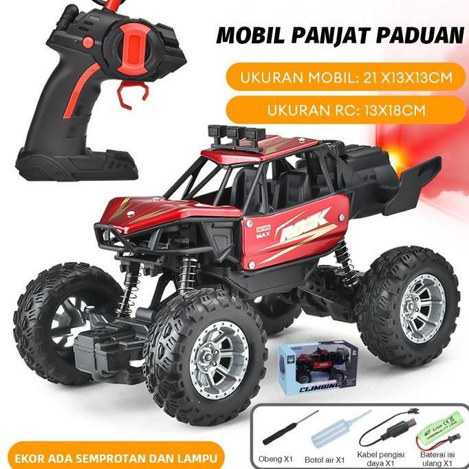 Duffy toys2.4G Mainan Mobil Remote Control Off-Road Besar / Dengan Lampu Remote Control Kendaraan Of