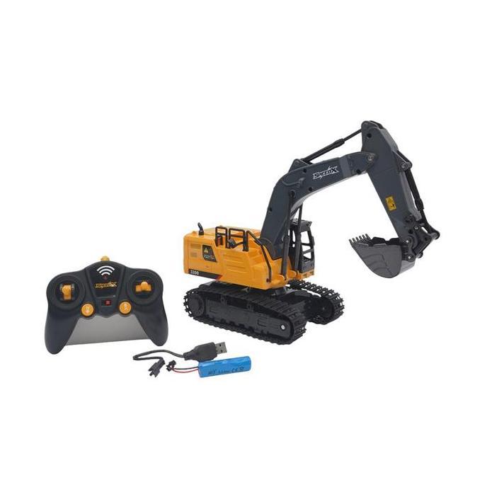 Toys Kingdom Top Gear Speedx Construction Excavator 6 Channel Remote Control 1:16 - Mix Miniatur Mob