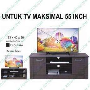 TERBARU - Meja rak tv simpel simple besar 133 cm hitam coklat murah bandung