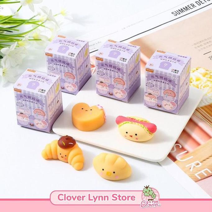 CLOVER BLIND BOX SURPRISE TABA SQUISHY mainan jelly lucu kenyal mengemaskan Kotak