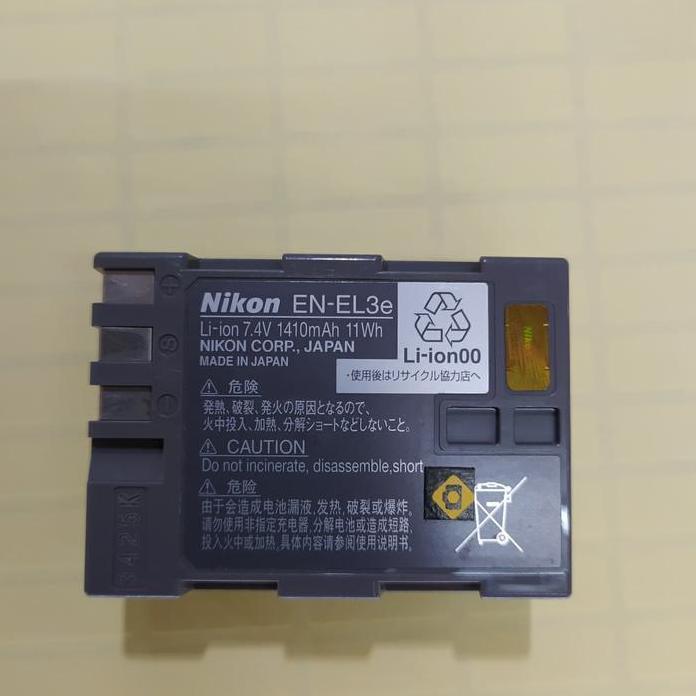 Baterai Nikon D90 En-El3E Original Second