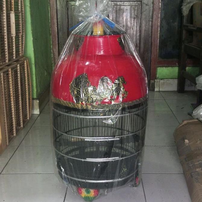 KANDANG BURUNG PERKUTUT MOTIF TIMBUL - SANGKAR BURUNG