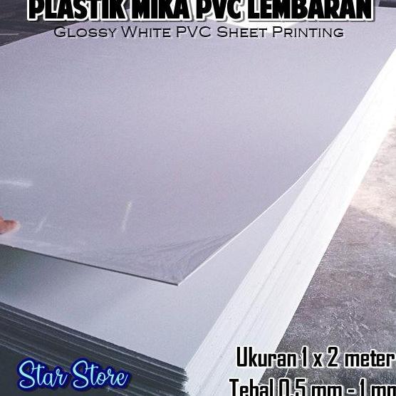 Plastik Mika Pvc Putih Uv Printing Mika Kap Lampu 100 X 200 Cm