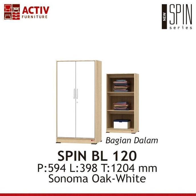 PROMO - Lemari baju pakaian anak full tahapan Activ SPIN BL120 - Bandung saja