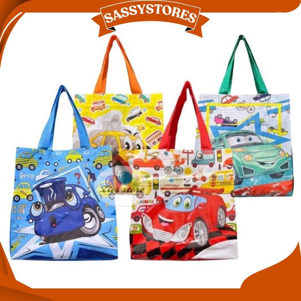 Tas Souvenir Ulang Tahun Anak / Goodie Bag / Tas Ulang Tahun Cars - S Zs Best Seller