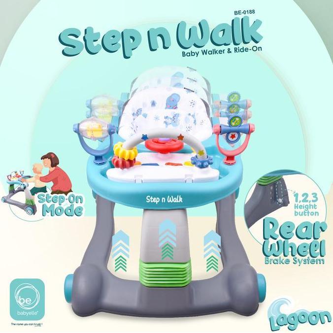 BabyElle - 2 in 1 Walker dengan Roda untuk Anak-Anak