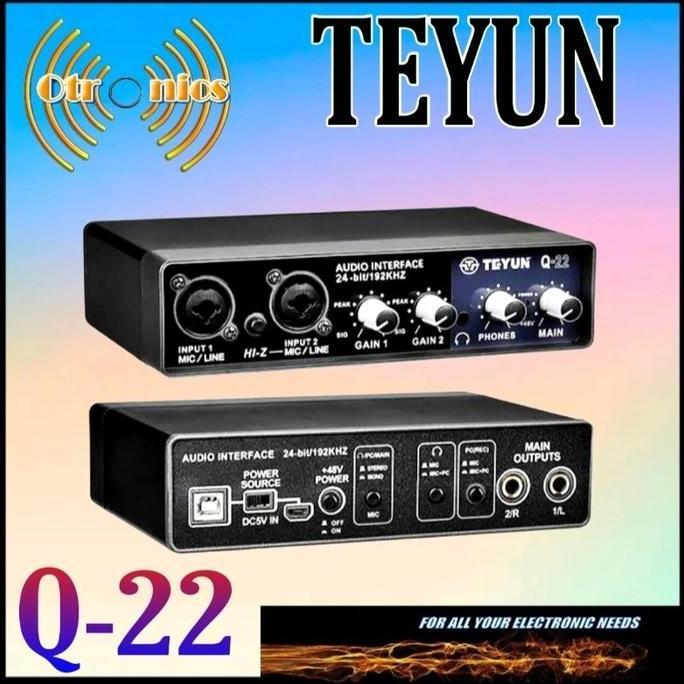 Sound Card Recording Q-22 Teyun Soundcard 24Bit /192Khz